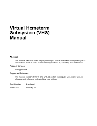 I need unix timestamps to solve my last question. Virtual Hometerm Subsystem Vhs Manual