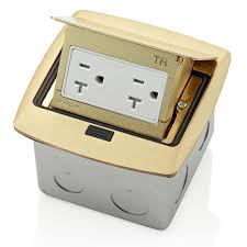 Check spelling or type a new query. Leviton Pop Up Floor Box With 20 Amp Tamper Resistant Outlet Brass Pftr2 Br The Home Depot