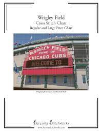 Cross stitch bible verses, stitch a meaningful gift Wrigley Field Cross Stitch Chart Regular And Large Print Chart Stitchworks Serenity 9781724835482 Amazon Com Books