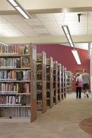 Cantilever Library Shelves At Uintah County Public Library Uintah County Wellness Design Book Display