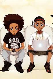 Huey & riley freeman boondocks art. Boondocks Wallpaper Huey And Riley 500x746 Jdyxms8 Picserio Com