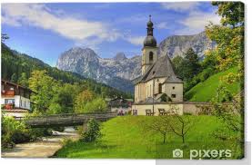 Berchtesgaden was an independent principality under the holy roman emperor for centuries, and became part of the kingdom of bavaria in 1810. Famous Landmark Ramsau In Berchtesgaden Bavaria Germany Canvas Print Pixers We Live To Change