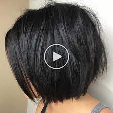 Sliced Black Bob Thick Hair Styles Haircut For Thick Hair Short Hair Styles Easy