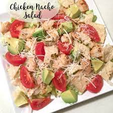 Chicken Nacho Salad Recipe Recipe Nacho Salad Chicken Nachos Recipes
