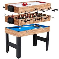 Md Sports 48 3 In 1 Combo Game Table Pool Hockey Foosbal Accessories Included Walmart Com Multi Game Table Billiards Table Games