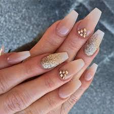 Red Tip Acrylic Nails With Rhinestones New Expression Nails Red is one of the most popular nail colors.
