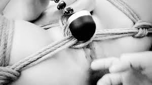 I tied her up and made her torture her pussy - sexual shibari clit multiple  orgasm - amature fun