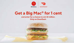 Mcdonald S Partners With Doordash To Give Away 1m Big Macs Qsr Magazine
