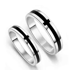 Black And Silver Ring Ladies His And Hers Promise Rings For Cheap Black Wedding Rings Delicate Gold Ring Black Rings