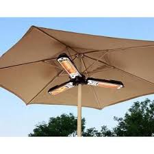 Az Patio Heaters 1 500 Watt Infrared Parasol Electric Patio Heater Hil 1p The Home Depot Patio Heater Outdoor Heaters Patio Umbrellas