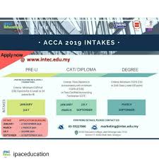 Malaysia income tax relief ya 2019 explained. Intec Education College On Twitter We Re Open Now For Association Of Chartered Accountants Acca March 2019 Intakes Hurry Up Apply Now