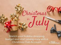 Open your christmas club account today. Its Christmas In July Stretch Your Budget This Holiday Season And Start Saving Ahead Of Time With Our Christmas Club Account Stl Holidayshopping Christmasi