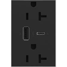 For use with legrand adorne switch wall plates only due to the unique size and shape of the opening of their dimmers, switches, and. Legrand Adorne Dual Usb Plus Size Outlet Combo White