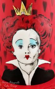 Happy 60th Birthday to Tim Burton! Here's my hand painted Red Queen (from  Alice in Wonderland), which was my submission to the Cuties Celebrate Tim  Burton Collaboration. Lots of amazing cakes in