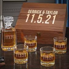 bourbon decanter set personalized