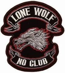Black And Red Motorcycle Club Lone Wolf No Club Black Red Patch Biker Back Patches Biker Back Patches Biker Vest Patches Lone Wolf
