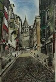 Galata Kulesi Cizim Hayaller