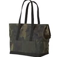 Waxed Canvas Pet Tote Camouflage - Medium