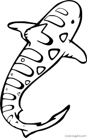 These alphabet coloring sheets will help little ones identify uppercase and lowercase versions of each letter. Easy Tiger Shark Coloring Page Coloringall