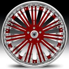 Black And Red Truck Rims 20 Inch Asanti Wheels Brand Asanti Wheels Rims Af136 20 22 24 26 Inch Red Accent Chrome Face Lip Wheel Rims Rims And Tires Wheel