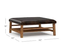 Shop for leather ottoman coffee tables online at target. Caden Square Leather Ottoman Pottery Barn