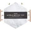 4.4 out of 5 stars 138. Hexagon Marble Serving Tray Jewelry Trinket Tray Perfume Tray Bathroom Toilet Vanity Tray With Handle White 11 8 X10 X0 4 Target