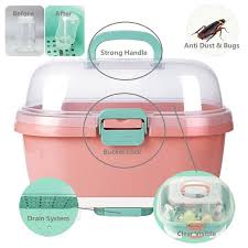 Ready Stock Portable Baby Milk Bottle Storage Box Organizer Baby Bottle Container Bekas Bayi Botol I297 Shopee Malaysia