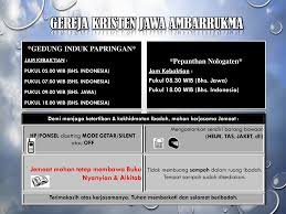 Kidung jemaat (kj) yang setelah itu diterbitkan. Gereja Kristen Jawa Ambarrukma Ppt Download