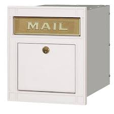 Natural brass needs no maintenance. Column Recessed Locking Mailboxes