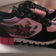 Black And Silver Dolce Gabbana Sneakers D G Girl Sneakers Girls Sneakers Dolce Gabbana Shoes Sneakers