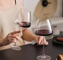 Amazon.com | Leijosya Crystal Red Wine Glasses, 24 oz Long ...