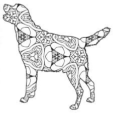 30 Free Printable Geometric Animal Coloring Pages The Cottage Market Dog Coloring Book Animal Coloring Pages Geometric Animals