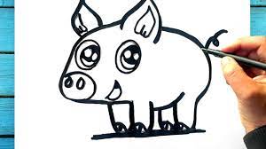 Comment dessiner un cochon KAWAII Dessin kawaii COCHON dessiner - YouTube