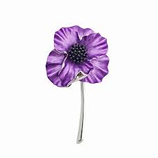 Purple Poppy Brooch | Remembrance | RAFA - RAFATRAD