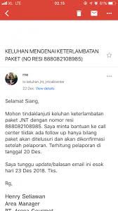 panduan komplit pelajari bagaimana cara mengirim paket barang lewat j&t express dengan mudah tanpa ribet (+ syarat ketentuan pengiriman). Keluhan Mengenai Pelayanan Komplain Di Jnt Express Media Konsumen