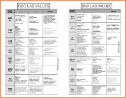 Challenger Normal Lab Values Chart Printable Leslie Website
