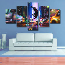 Spiderman Into The Spider S Verse Wall Art Miles Morales Etsy Spiderman Bedroom Green Sheets Multi Panel Wall Art