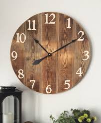 Large Wall Clock Farmhouse Wall Decor Oversized Wall Clock Living Room Wall Decor Modern Farmhouse Decor 25 30 Madison In White Oversized Wall Clock Large Wooden Wall