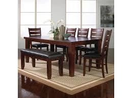 The rectangular tabletop is perfectly sized for apartment living, or for a compact breakfast nook. Crown Mark Bardstown 7 Piece Dining Table Set W 5 Chairs 1 Bench Royal Furniture Table Chair Set With Bench