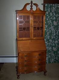 Vintage Monitor Furniture Company Jamestown Ny Roll Top Secretary Desk With Key Furniture Home Decor Secretary Desks