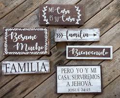 Personalized Wooden Sign Spanish Wood Sign Custom Spanish Etsy Mexican Home Decor Country House Decor Wood Signs