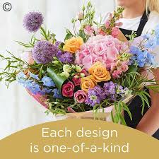 Seasonal flowers for each month. Hand Tied Bouquet Made With Seasonal Flowers Buy Online Or Call 0161 973 7229