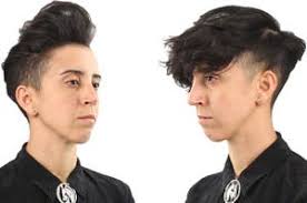 The hairstyle is looking so graceful on this girl, but it can be carried off well as it is on a male also. Androgynous Model