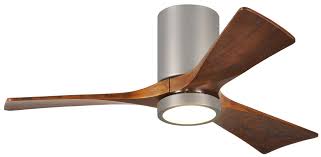 42 clarity ii matte white led modern hugger ceiling fan. Matthews Fans Ir3hlk Bn 42 Irene 3hlk 42 Modern Contemporary Hugger Ceiling Fan Mtf Ir3hlk Bn 42