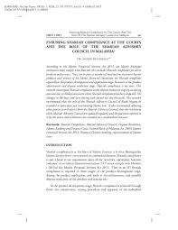 10 jan 2020 berita perdana kerjasama jepun malaysia lawatan beri pemahaman mengenai islam.mp3. Pdf Ensuring Shariah Compliance At The Courts And The Role Of The Shariah Advisory Council In Malaysia Sherin Kunhibava Academia Edu