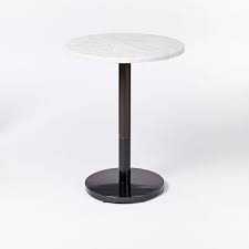 Buy small round dining table and get the best deals at the lowest prices on ebay! White Marble Round Bistro Table Orbit Base