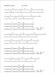 Another Love Songtext Und Chords Ukulele Lieder Gitarren Songs Gitarre Songs