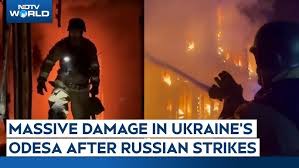 Russia Strikes Ukraine | Fires Burn In ...