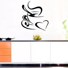 You can choose large wall decals as big as 120 x 59 to create murals. Large Size Coffee Vinyls Wall Stickers Coffee Shop Window Decoration Wallpaper For Kitchen Accessories Decor Decals Wallstickers Wall Art Accents