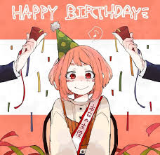 Uraraka Ochako S Birthday 12 27 Anime Happy Birthday Anime Happy Birthday Icons But surprisingly isn't to became a hero or to make someone proud it's for money hmmm.let me. anime happy birthday